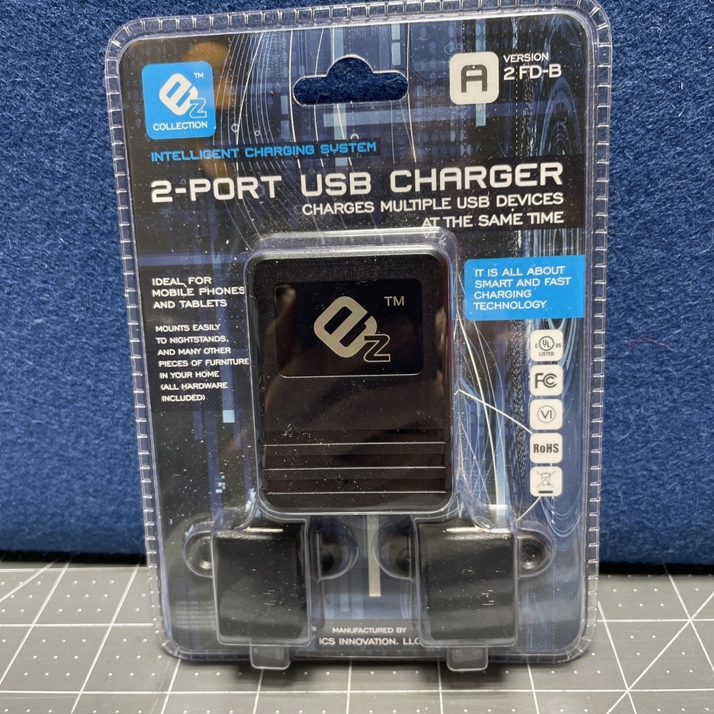 EZ Collection Intelligent Charging System 2 Port USB Charger Version A2FD-B Seal
